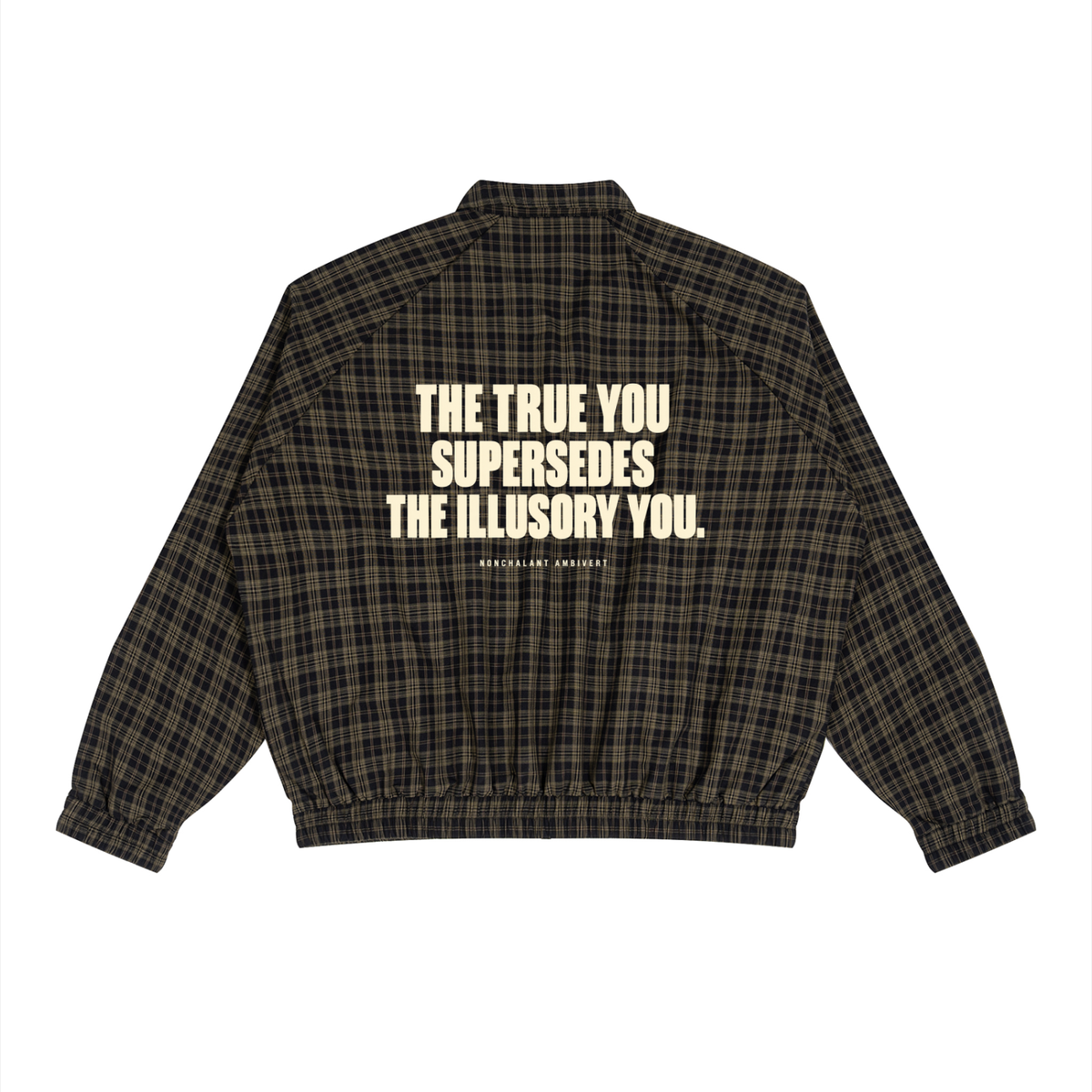 Unisex Plaid Full-Zip Track Jacket