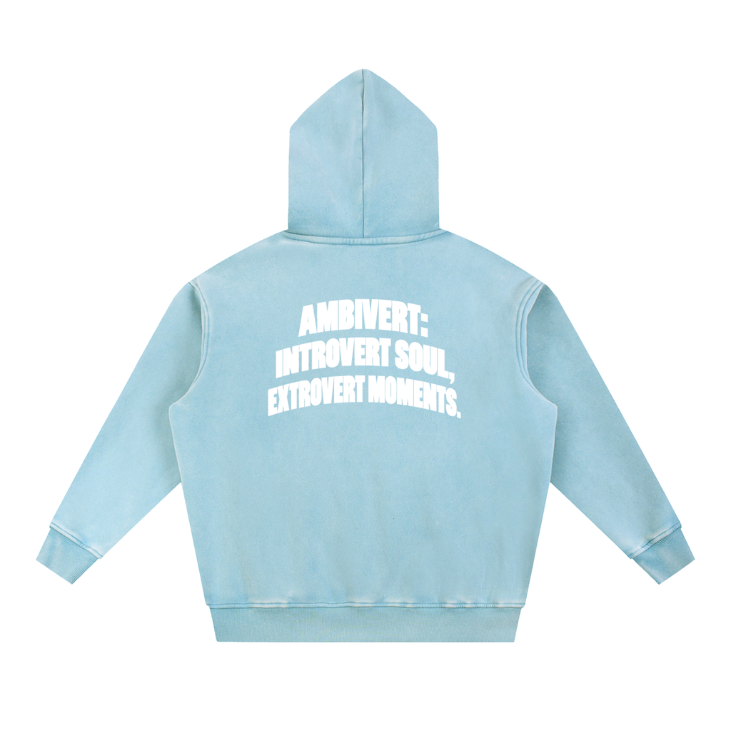Snow Wash Fleece Oversize Hoodie