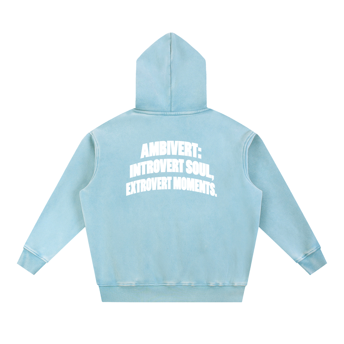 Snow Wash Fleece Oversize Hoodie