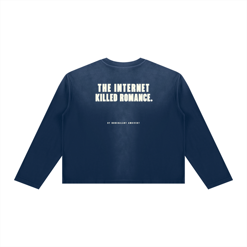 Unisex Sunfade Boxy Long Sleeve T-Shirt